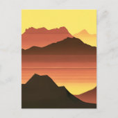 Wüstenberg Sunset Orange und Brown Postkarte (Vorderseite)