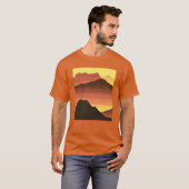 Wüstenberg Sunset Orange und Brown T-Shirt (Vorne ganz)