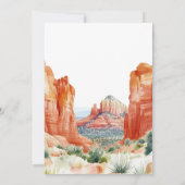 Wüstenberg Wasserfarben Ziel Hochzeit Save The Date (Rückseite)