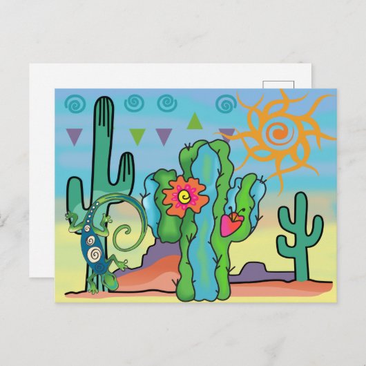 Wüstenbewohner Postkarte (Vorne/Hinten)