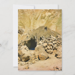 Wüstenbewohnung Feiertagskarte