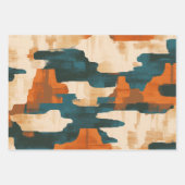 Wüstenblau und braun Abstrakter Western Geschenkpapier Set (Vorderseite 3)