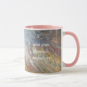 Wüstenbloom Akrylic Pour Style Tasse