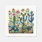 Wüstenblooms bestickt Eden Serviette (Vorderseite)