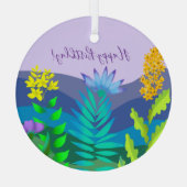 Wüstenblumen Ornament Aus Glas (Rückseite)