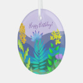 Wüstenblumen Ornament Aus Glas (Vorderseite links)
