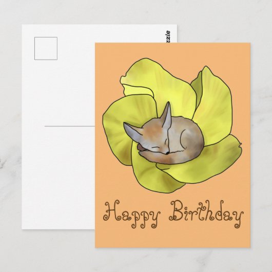 Wüstenblumen Postkarte (Vorne/Hinten)