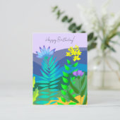 Wüstenblumen Postkarte (Stehend Vorderseite)