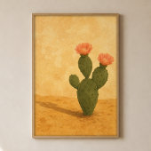 Wüstenblüten-Gouache-Boho-Kunstposter Poster