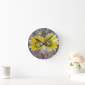 Wüstenblüten Runde Wanduhr (Zuhause)