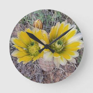 Wüstenblüten Runde Wanduhr