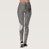 Wüstenboden-Gamaschen-Asphaltgrau Leggings (Rückseite)
