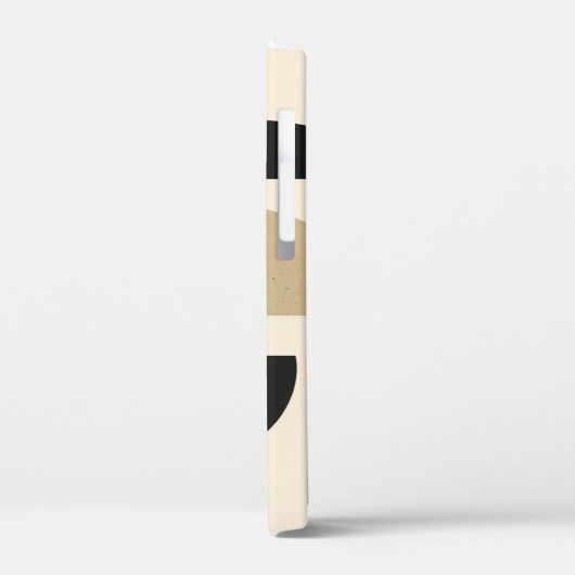 Wüstenbögen: Komposition in Schwarz und Beige Case-Mate iPhone Hülle (Rückseite / Links)