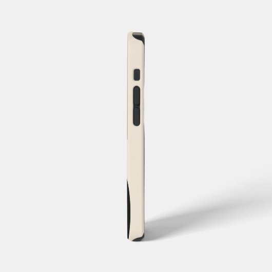 Wüstenbögen: Komposition in Schwarz und Beige iPhone Hülle (Linke Seite)