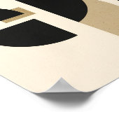 Wüstenbögen: Komposition in Schwarz und Beige Poster (Ecke)