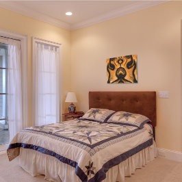 Wüstenbraun Abstrakt auf gesteppten Leinwand