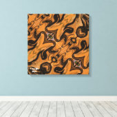 Wüstenbraun Abstrakt auf überzogenen Leinwand (Insitu (Holzboden))