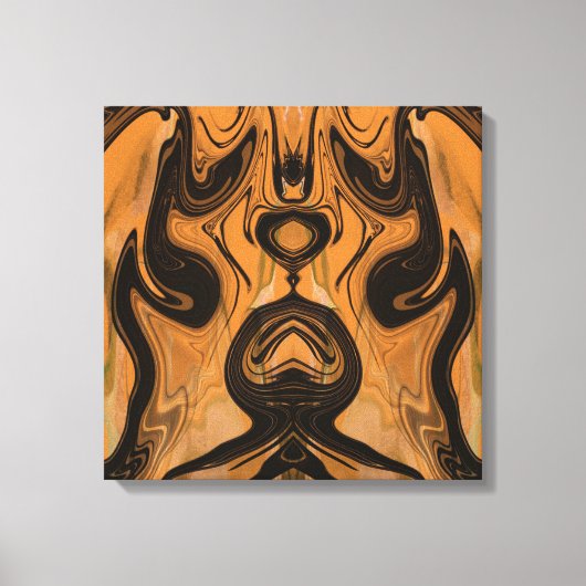 Wüstenbraun Abstrakt auf überzogenen Leinwand (Vorderseite)