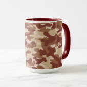 Wüstenbraun-Tarnmuster  Tasse (VorderseiteRechts)
