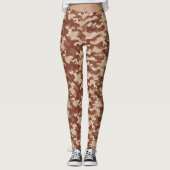 Wüstenbraun-Tarnung Leggings (Vorderseite)