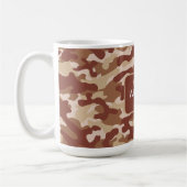 Wüstenbraun-Tarnung mit Personalisierung   Kaffeetasse (Links)