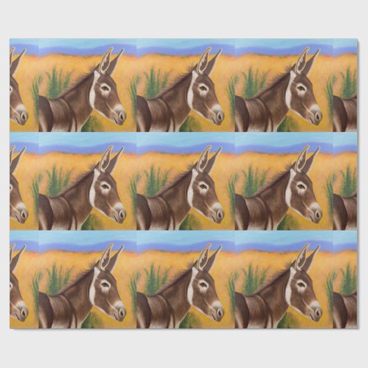 Wüstenburro Geschenkpapier (Flach)