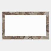 WüstenCamouflage (mit Weiß) Rechteckiger Aufkleber (Vorderseite)