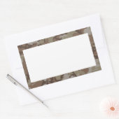 WüstenCamouflage (mit Weiß) Rechteckiger Aufkleber (Umschlag)