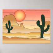WüstenCartoon Poster (Vorne)