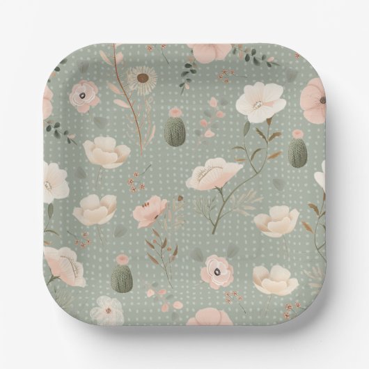 Wüstenchic Pappteller (Vorderseite)