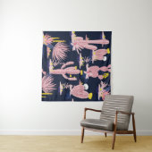 Wüstenchic: Pastel Cactus Bloom Wandteppich (Beispiel (Horizontal))