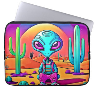 Wüstenchillen Alien-Kunst Laptopschutzhülle