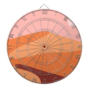 Wüstendünen minimalistische Landschaft Dartscheibe