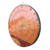 Wüstendünen minimalistische Landschaft Dartscheibe (Vorderseite rechts)