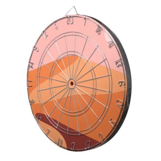 Wüstendünen minimalistische Landschaft Dartscheibe (Vorderseite rechts)