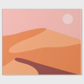 Wüstendünen minimalistische Landschaft Geschenkpapier (Flach)