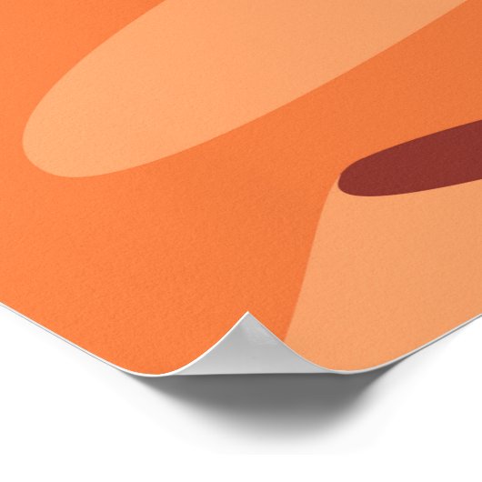 Wüstendünen mit minimalistischer Landschaft Poster (Ecke)