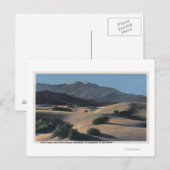 Wüstenduschen und schneebedeckte Berge Postkarte (Vorne/Hinten)