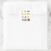 Wüstenelemente Quadratischer Aufkleber (Tasche)