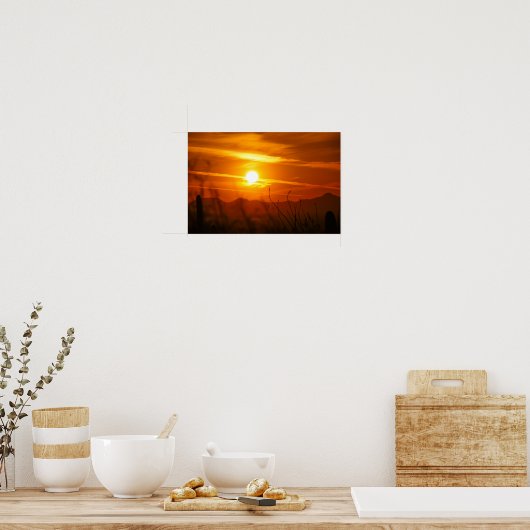 Wüstenende Poster (Küche)