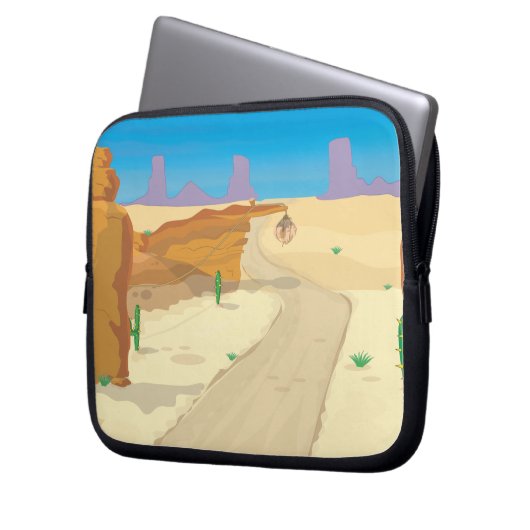 Wüstenfalle! Laptopschutzhülle (Vorderseite Links)