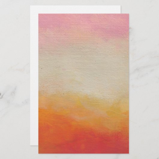 Wüstenfarben Abstrakte Landschaftsmalerei Briefpapier (Vorne/Hinten)