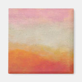 Wüstenfarben Abstrakte Landschaftsmalerei Magnet (Vorne)