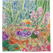 Wüstenfarben Duschvorhang (Vorderseite)