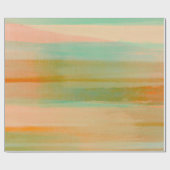 Wüstenfarben Südwest Sunset Aqua Orange Wra Geschenkpapier (Flach)