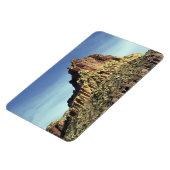 Wüstenfelsen Berggipfel Landschaftsbild Foto Magnet (Linke Seite)