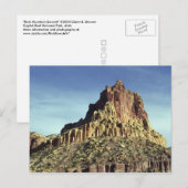 Wüstenfelsen Berggipfel Landschaftsbild Foto Postkarte (Vorne/Hinten)