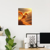 Wüstenfeuer-Drache Poster (Heimbüro)