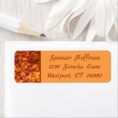 Wüstenflame-Camouflage-Rücksendeadressen-Aufkleber (Insitu)