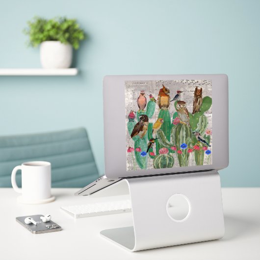   WÜSTENFLÜGEL AUFKLEBER (Laptop auf Schreibtisch)